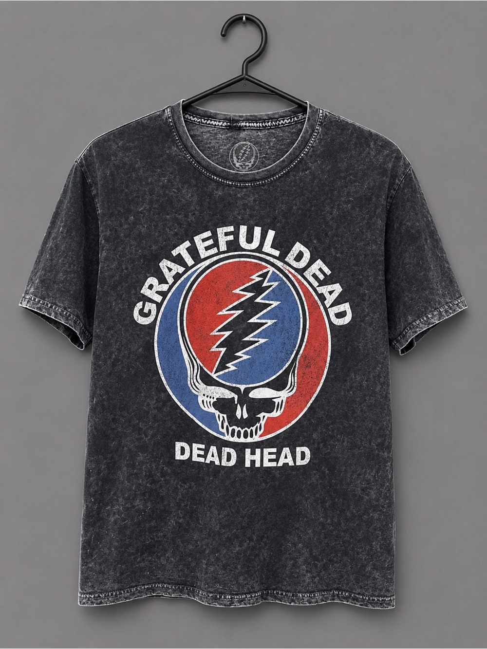 Grateful Dead Grateful Dead Dead Head Graphic Tee Acid Wash Band T Shirt